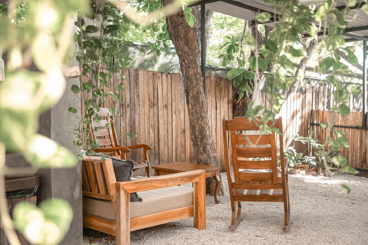 Comfortable shared dormitory at Zeneidas Surf Garden beachfront